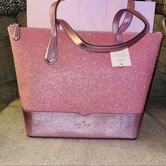 kate spade Handbags - Kate Spade Pink Glitter Handbag